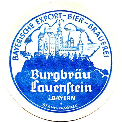 ludwigsstadt kc-by burg rund 1a (215-bayerische export bier-blau)